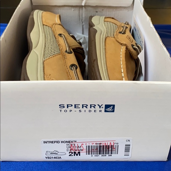 Sperry Top Sider boys tan loafer, brown sole.NWBT - Picture 6 of 6